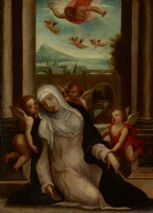 De Extase van Sint-Catharina van Siena door Sodoma