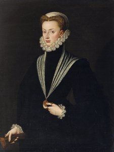 Portret van Joanna van Oostenrijk (1547-1578) door Sofonisba Anguissola