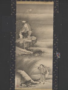 Lu Shang (Tai Gongwang) aan het vissen