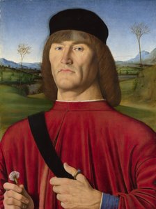 Een man met een anjer, ca. 1495