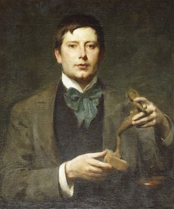 Portret van de beeldhouwer George Frampton door Solomon Joseph Solomon