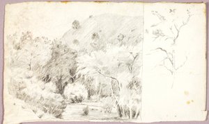 Landschap door Solon H. Borglum