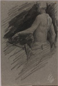 Studie voor ruitermonument door Solon H. Borglum