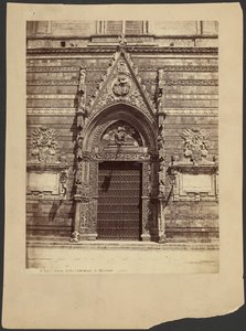 Deur van de kathedraal van Messina door Sommer and Behles