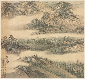 Mt. Biyan Groene Klif, 1500s door Song Xu