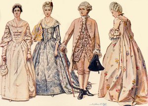 Kleding tijdens het bewind van George II 1750-1760, 1903, 1937 door Sophie B. Steel