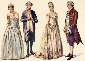 Kleding tijdens het Regeerperiode van George II 1760-1776, 1903, 1937 door Sophie B. Steel