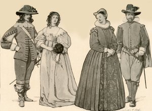 Kleding tijdens de Regeringen van James I-Charles I 1607-1640, 1903, 1937 door Sophie B. Steel