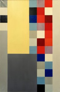 Verticaal-horizontale compositie door Sophie Taeuber Arp