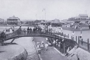 Brug over Kinder Vijver, Ocean Beach, Durban