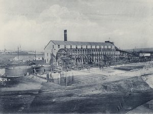 City and Suburban Gold Mining Company, Nieuwe Batterij en Cyanide Werken (zwart-wit foto) door South African Photographer