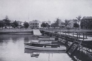 Esplanade, vanaf Yatch Club Jetty, Durban door South African Photographer