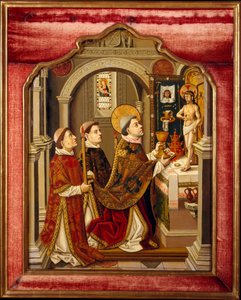 De Mis van Sint Gregorius door Spanish Painter