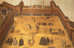 Uitzicht op Plaza Mayor in Madrid door Spanish School