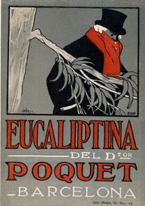 Reclame voor het koude medicijn Eucaliptina, Spanje 1924