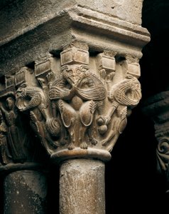 Kapiteel van een zuil, uit de kerk van Santa Maria de l