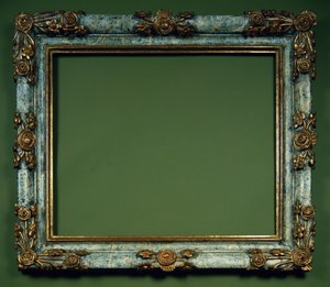 Gesneden zwart en verguld frame