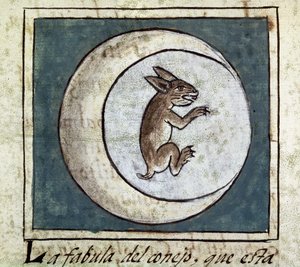 Codex van de verovering van Mexico: het konijn in de maan door Spanish School