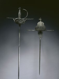 Kopgehulde rapieren, c.1650