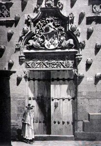 Deur van Casa de las Conchas, Salamanca door Spanish School