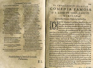 Spaanse muzikant en klassieke dichter Vicente Espinel en Felix Lope de Vega, 