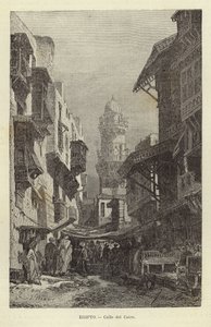 Egypte - Straat in Caïro door Spanish School