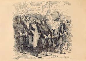 Eerste Carlistenoorlog (1833-1840): Carlistische generaal Tomas Zumalacarregui (1788-1835) gewond tijdens het Beleg van Bilbao