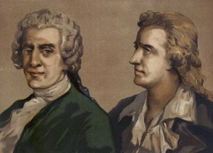 Friedrich Gottlieb Klopstock en Friedrich Schiller, Duitse dichters door Spanish School