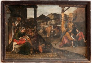 Hermitage (Ermita de Nuestra Señora de Belén). Interieur. door Spanish School