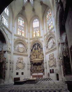 Interieur van de Capilla del Condestable, eind 15e eeuw door Spanish School