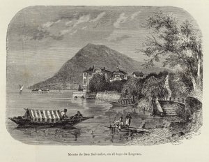Monte San Salvatore aan het Meer van Lugano door Spanish School
