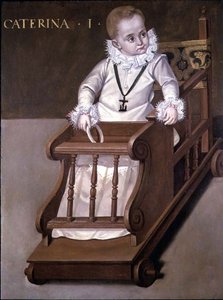 Portret van Caterina I als kind