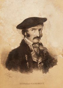 Portret van Tomas Zumalacarregui (1788-1835), personage uit de Spaanse Onafhankelijkheidsoorlog en Eerste Carlistenoorlog door Spanish School