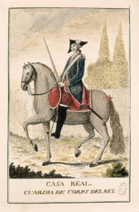 Koninklijke garde te paard door Spanish School