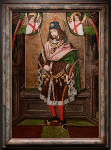 Sint Sebastiaan. Oorsprong parochiekerk van Piedratajada (Zaragoza). 15e eeuw door Spanish School
