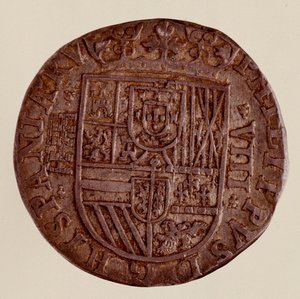 Zilveren munt (8 reales) uit Spanje: regeerperiode van Filips II