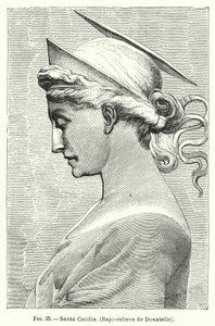St Cecilia, bas-reliëf door Donatello door Spanish School