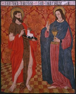 St. Johannes de Doper en St. Johannes de Evangelist, paneel uit de kerk San Andres van Tortura, laat 15e eeuw-begin 16e eeuw