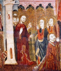 St Lazarus met zijn zusters Martha en Maria
