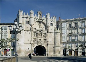 De poort van St. Mary door Spanish School