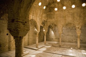 Stoomkamer in de Arabische Baden, Granada door Spanish School