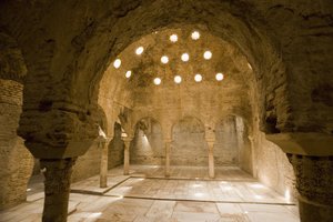 Stoomkamer in de Arabische baden, Granada door Spanish School