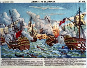 De Slag bij Trafalgar, 21 oktober door Spanish School
