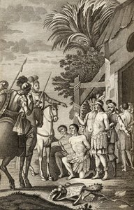 De Spaanse verovering van Chili door Alonso de Ercilla, uit 