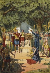 De eed van Hannibal, 3e eeuw v.Chr. door Spanish School