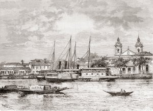 De haven van Manaus, Amazonas Staat, Noord-Brazilië door Spanish School