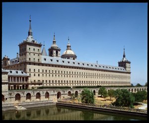 Uitzicht op klooster en Koninklijke Zetel door Spanish School