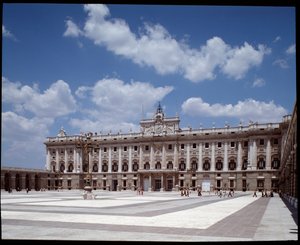 Uitzicht op het Koninklijk Paleis (1738-1755) (fotografie)