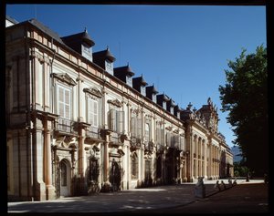 Zicht op het Koninklijk Paleis