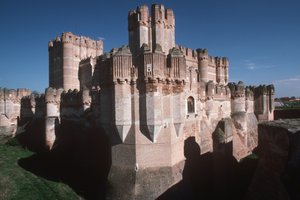 Uitzicht op het kasteel, gebouwd ca. 1453